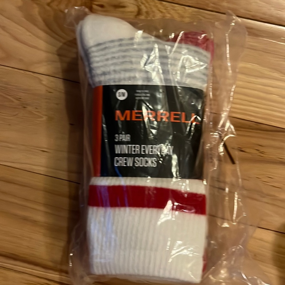 Merrell 3 Pairs of Winter Everyday Crew Socks NWT